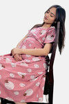 Sweetmoon Maternity Gown - Pink — thumbnail 4